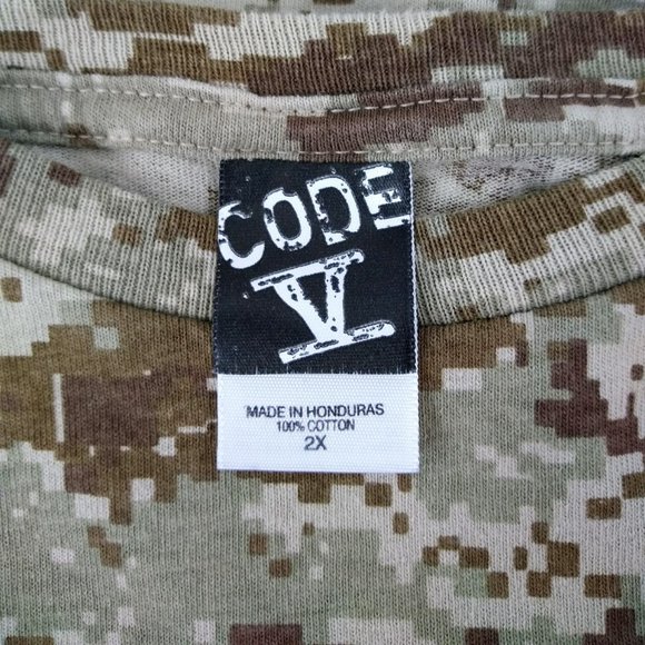 Code V Digi Camo Red Eyes Dock Bar T-Shirt - Picture 6 of 6